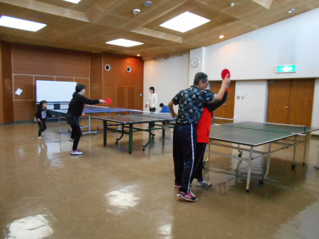 やってみよう卓球
